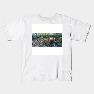 celestun ria wetland ecopark ecopop landscape photo in yucatan eye of the water Kids T-Shirt